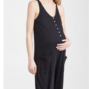 Hatch Black Maternity Jumpsuit